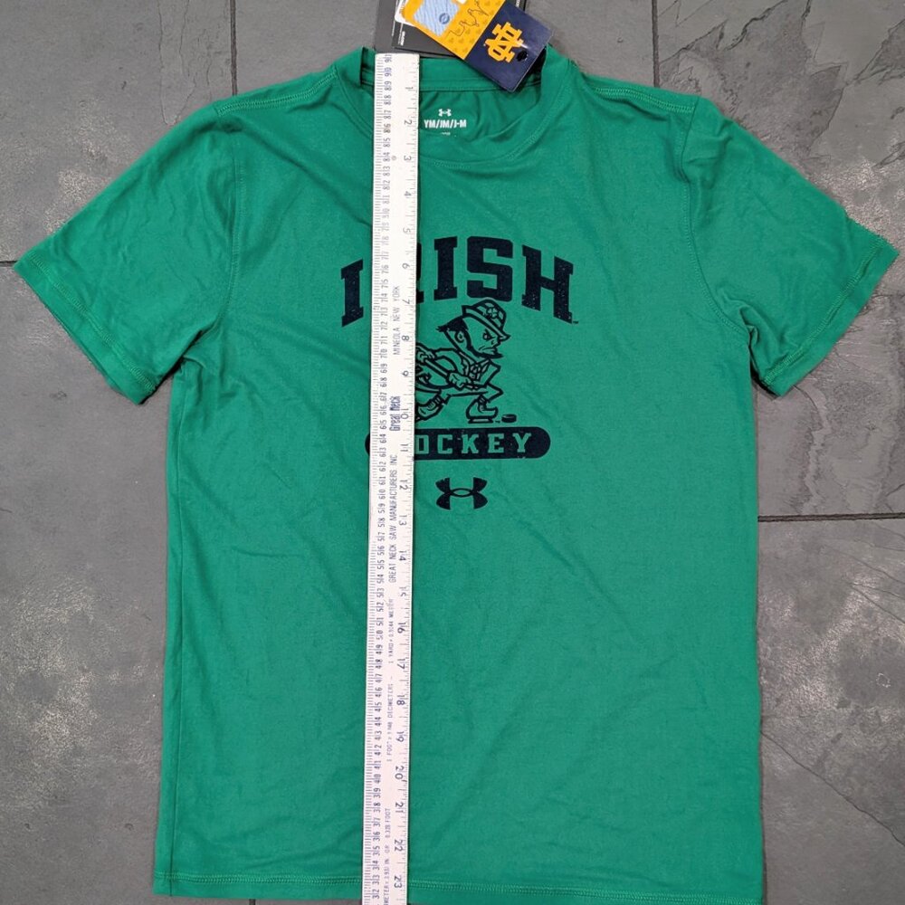 Youth UNDER ARMOUR Notre Dame Hockey Leprechaun NWT - Picture 5 of 6
